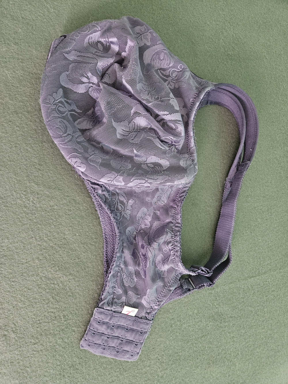 Wacoal Lavender Floral Lace Underwire Bra 38 DDD - Picture 5 of 5